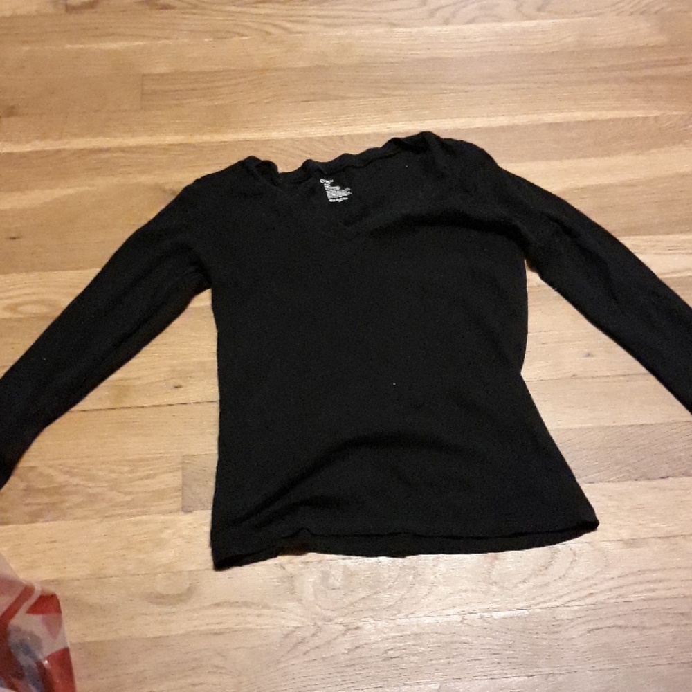 Plain black long sleeve